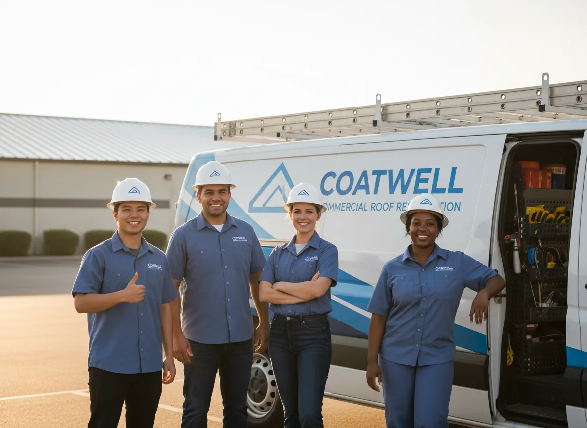 Commercial roof coating company in Green, KS