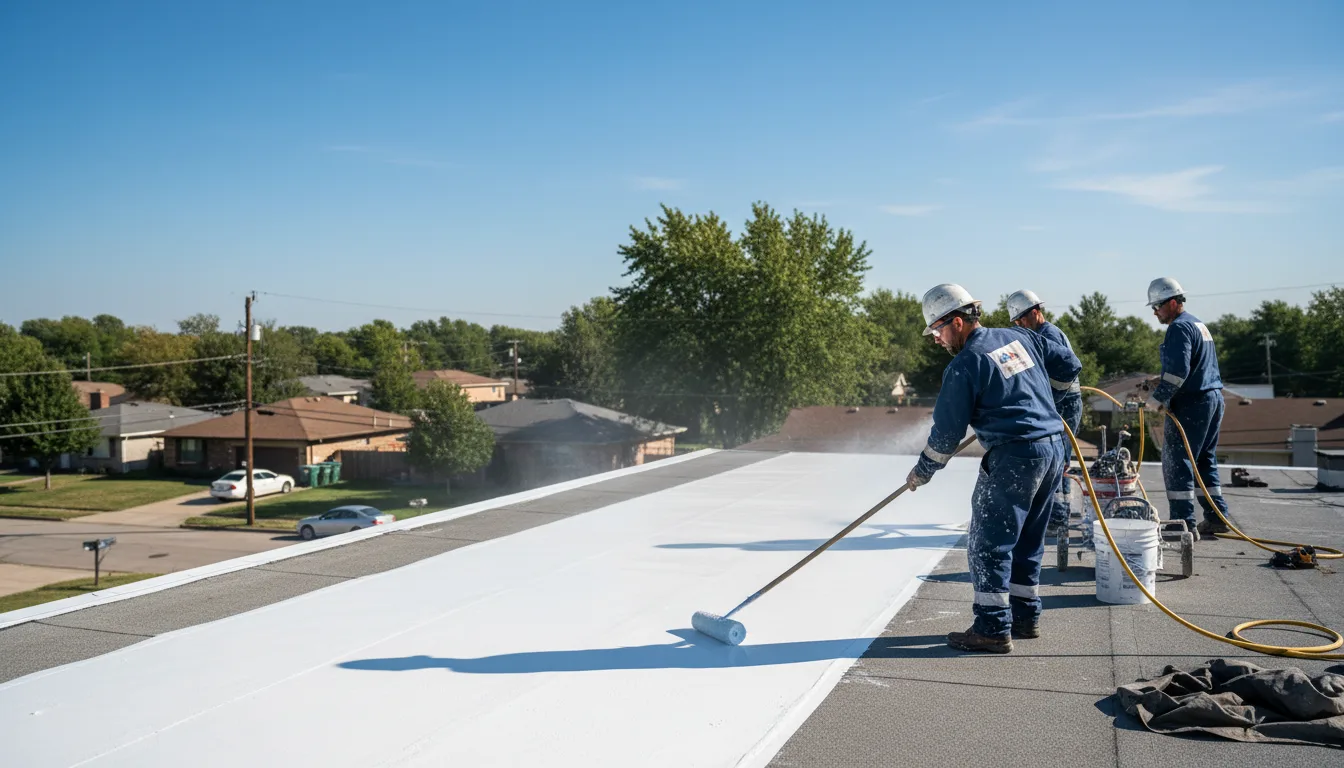 Commercial roof coating in Green, KS near me